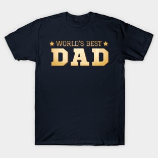 Worlds Best Dad | 3D Vintage T-Shirt